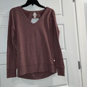 Balance Collection Pinkish purple long sleeve v-neck